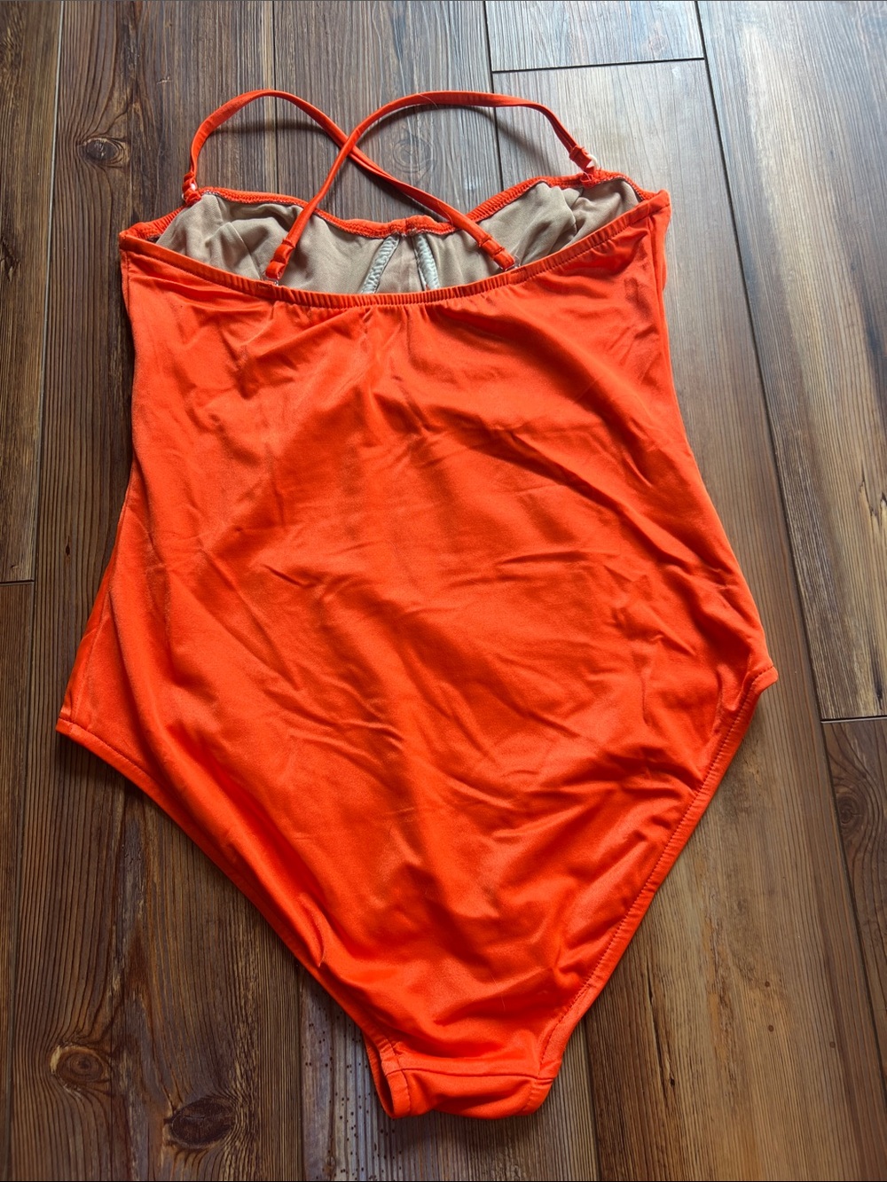 Avon Bright Orange One Piece Swimsuit - Picture 6 of 13